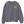 Saucisse Long Walk Sundays unisex sweater in Mineral Grey, front view with a small yellow left-chest print