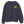 Saucisse Long Walk Sundays unisex sweater in Navy, front view with a small yellow left-chest print