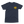 Saucisse Long Walk Sundays unisex T-shirt in French Navy, front view with a small yellow left-chest print