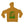 Saucisse Slow Walks Coffee Club unisex hoodie in Curcuma, back view with centred green dachshund coffee artwork