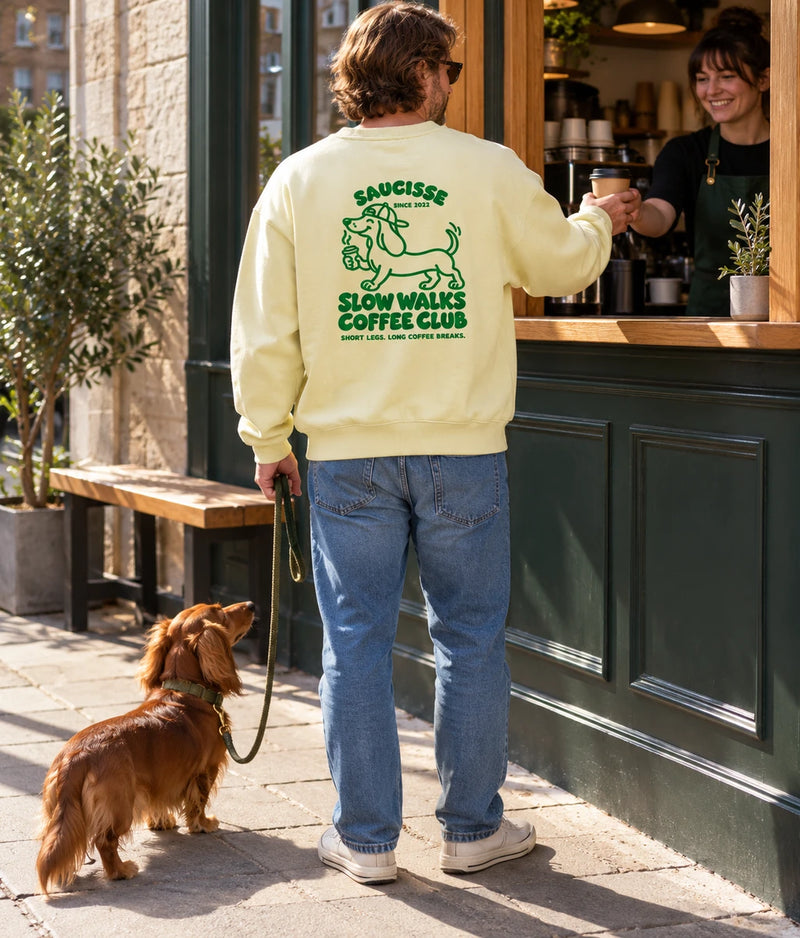 Slow Walks Coffee Club - Unisex Sweater