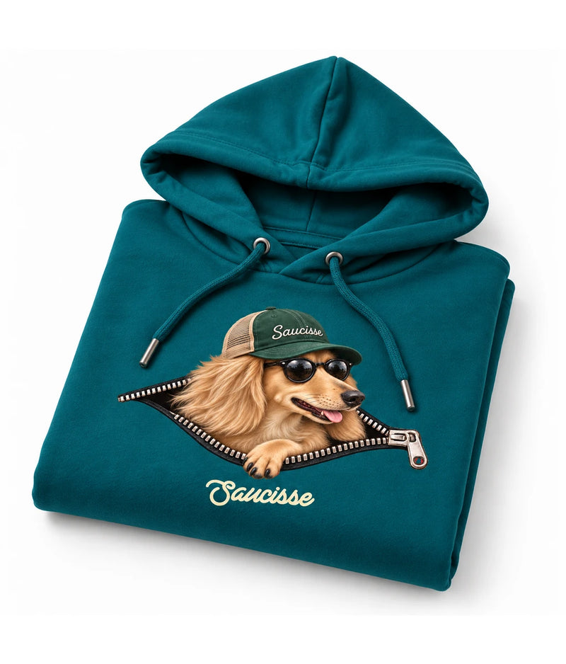 Saucisse Unzipped - Long Haired - Unisex Hoodie