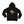 Saucisse Unzipped long-haired unisex hoodie in Black, front view showing a long-haired dachshund in a green cap and sunglasses emerging from a printed zip.
