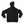 Plain rear view of the Black Saucisse Unzipped Short Haired unisex hoodie, showing its shape and fabric with no back print.