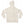 Plain rear view of the Ivory Saucisse Unzipped Short Haired unisex hoodie, showing its shape and fabric with no back print.