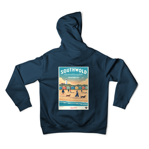 Southwold Sausage Dog Walk 2026 limited edition unisex hoodie back in Peacock Blue