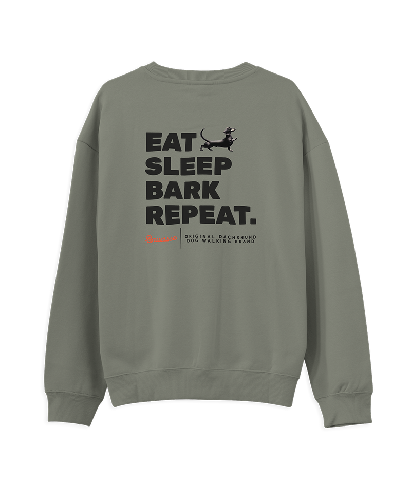 NEW - Eat, Sleep, Bark, Repeat - Saucisse Sweater (Outlet)