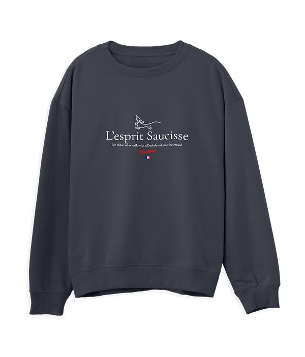 L'esprit Saucisse - For those that walk with a Dachshund not the crowd - Sweater