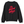 Saucisse Too Dachshund to Apologise black Sweatshirt, back view with coral print.