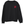 Saucisse Too Dachshund to Apologise black Sweatshirt, front view with coral print.