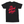 Saucisse Too Dachshund to Apologise black Tshirt, back view with coral print.