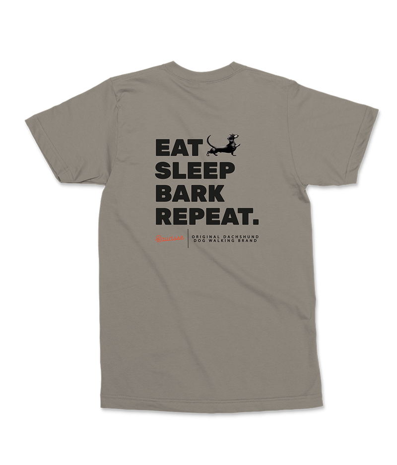 NEW! - Eat, Sleep, Bark, Repeat! - Saucisse T-shirt (Outlet)